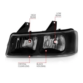 Anzo 111474 - Crystal Headlights (Black Housing, Clear Lens)
