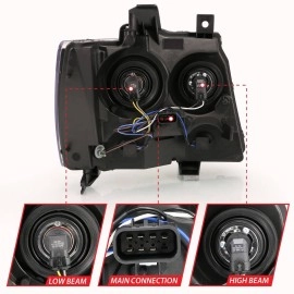 Anzo 111475 - Crystal OE Style Headlights (Chrome Housing, Clear Lens)