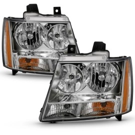 Anzo 111475 - Crystal OE Style Headlights (Chrome Housing, Clear Lens)