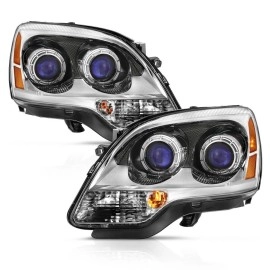 Anzo 111476 - OE Style Projector Headlights (Chrome Housing, Clear Lens)