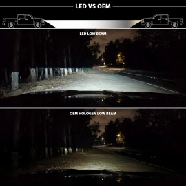 Anzo 111478 - Plank Style LED Crystal Headlights w/ Sequential Signal (Black Housing, Clear Lens)