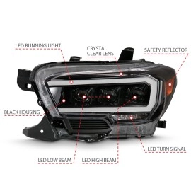 Anzo 111496 - Full LED Projector Headlights (Black Housing, Clear Lens)