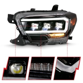 Anzo 111496 - Full LED Projector Headlights (Black Housing, Clear Lens)
