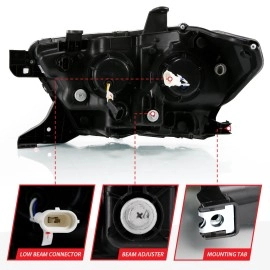 Anzo 111496 - Full LED Projector Headlights (Black Housing, Clear Lens)