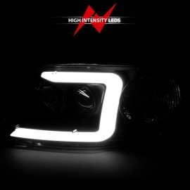 Anzo 111504 - C-Bar Style Projector Headlights (Chrome Housing, Clear Lens)