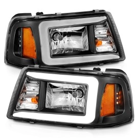 Anzo 111511 - Plank Style Crystal Headlights (Black Housing, Clear Lens)