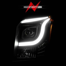 Anzo 111535 - C-Bar Style Projector Headlights (Black Housing, Clear Lens)