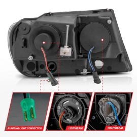 Anzo 111538 - Plank Style Crystal Headlights (Chrome Housing, Clear Lens)