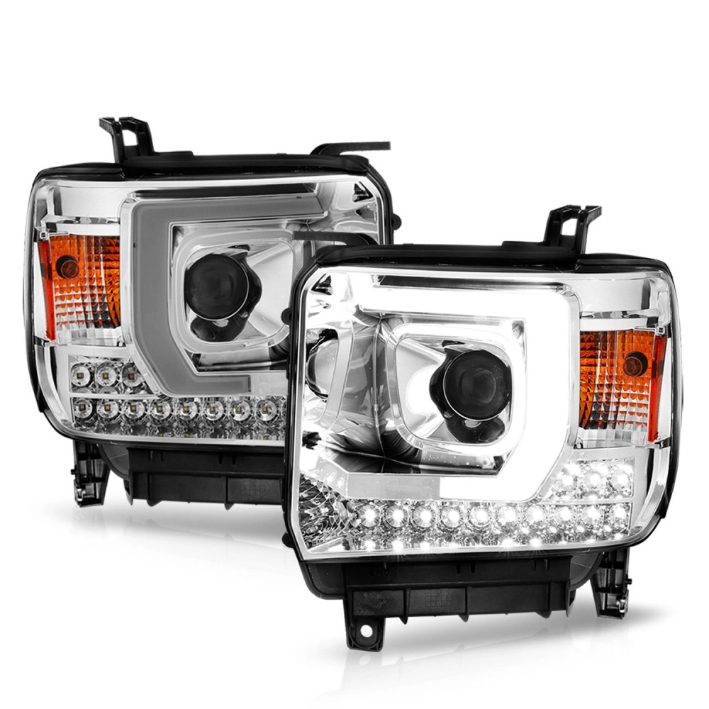 Anzo 111553 - C-Bar Style Projector Headlights (Chrome Housing, Clear Lens) Anzo 111553 - C-Bar Style Projector Headlights (Chrome Housing, Clear Lens)