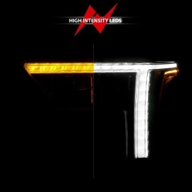 Anzo 111599X - Z-Series Full LED Projector Headlights w/ DRL Switchback & Initiation (Black Housing, Clear Lens)