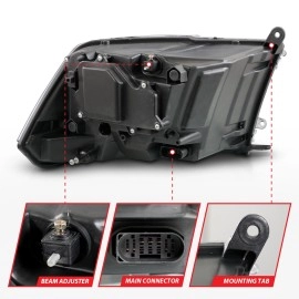 Anzo 111626A - Projector Headlights w/ Sequential Turn Signal (Black Housing, Clear Lens)