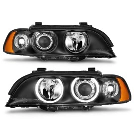 Anzo 121017 - Projector Headlights w/ Halo (Black Housing, Clear Lens)