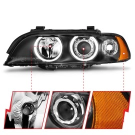 Anzo 121017 - Projector Headlights w/ Halo (Black Housing, Clear Lens)