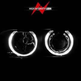 Anzo 121017 - Projector Headlights w/ Halo (Black Housing, Clear Lens)