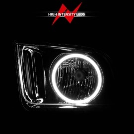 Anzo 121033 - Crystal Headlights w/ RX Halo (Black Housing, Clear Lens)