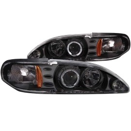 Anzo 121038 - Projector Headlights w/ Halo (Black Housing, Clear Lens)