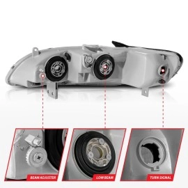 Anzo 121052 - Crystal Headlights (Black Housing, Clear Lens)