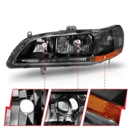 Anzo 121052 - Crystal Headlights (Black Housing, Clear Lens)