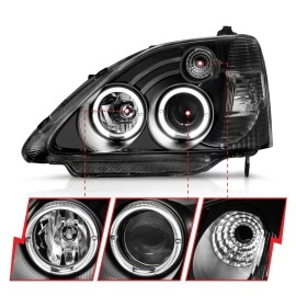 Anzo 121057 - Projector Headlights w/ Halo (Black Housing, Clear Lens)