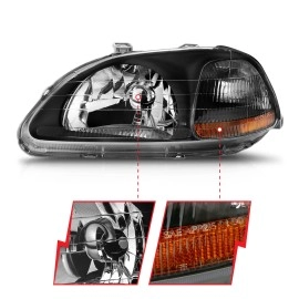 Anzo 121067 - Crystal Headlights (Black Housing, Clear Lens)