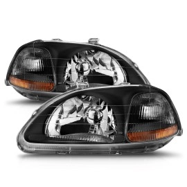 Anzo 121067 - Crystal Headlights (Black Housing, Clear Lens)