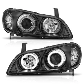 Anzo 121077 - Projector Headlights w/ Halo (Black Housing, Clear Lens)