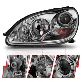 Anzo 121092 - Projector Headlights (Chrome Housing, Clear Lens)
