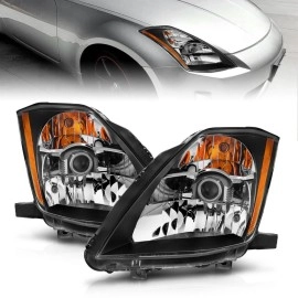 Anzo 121108 - Projector Headlights (Black Housing, Clear Lens)