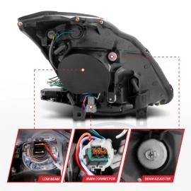 Anzo 121108 - Projector Headlights (Black Housing, Clear Lens)