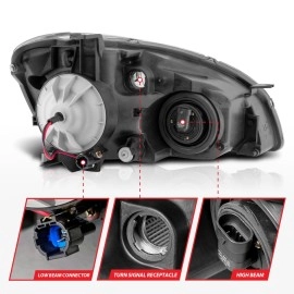 Anzo 121109 - Crystal Headlights (Black Housing, Clear Lens)