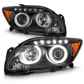 Anzo 121119 - Projector Headlights w/ RX Halo (Black Housing, Clear Lens)
