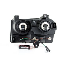 Anzo 121137 - Crystal Headlights w/ RX Halo (Chrome Housing, Clear Lens)