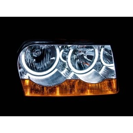 Anzo 121137 - Crystal Headlights w/ RX Halo (Chrome Housing, Clear Lens)