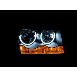 Anzo 121138 - Crystal Headlights w/ RX Halo (Black Housing, Clear Lens)