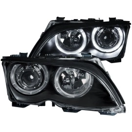 Anzo 121140 - Projector Headlights w/ Halo (Black Housing, Clear Lens)
