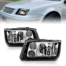 Anzo 121169 - Crystal Headlights w/ Fog Lights (Black Housing, Clear Lens)