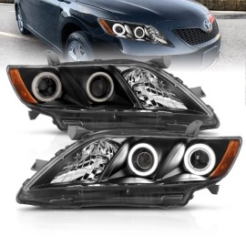 Anzo 121181 - Projector Headlights w/ RX Halo (Black Housing, Clear Lens)