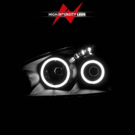 Anzo 121197 - Projector Headlights w/ RX Halo (Black Housing, Clear Lens)