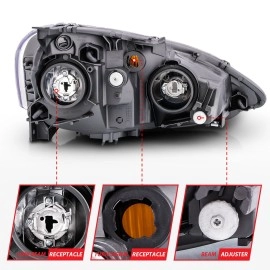 Anzo 121209 - Crystal Headlights (Black Housing, Clear Lens)