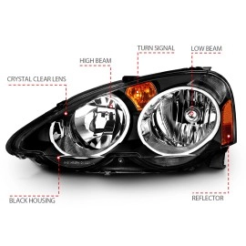 Anzo 121209 - Crystal Headlights (Black Housing, Clear Lens)
