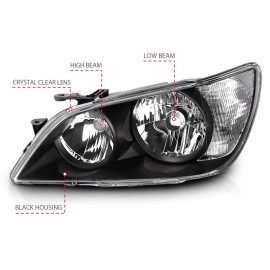 Anzo 121210 - Crystal Headlights (Black Housing, Clear Lens)