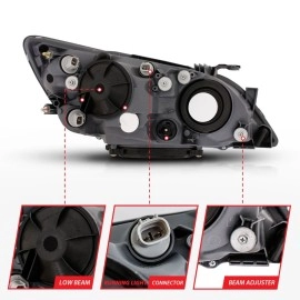 Anzo 121210 - Crystal Headlights (Black Housing, Clear Lens)