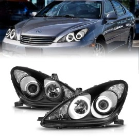 Anzo 121232 - Projector Headlights w/ RX Halo (Black Housing, Clear Lens)