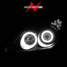 Anzo 121232 - Projector Headlights w/ RX Halo (Black Housing, Clear Lens)