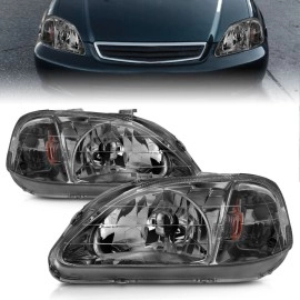 Anzo 121234 - Crystal Headlights (Black Chrome Housing, Clear Lens)