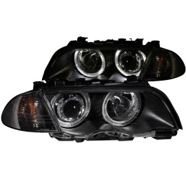 Anzo 121261 - Projector Halo Headlights w/ Corner Lights (Black Housing, Clear Lens)