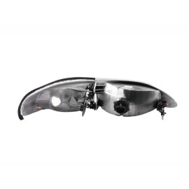 Anzo 121262 - Crystal Headlights w/ Corner Lights (Chrome Housing, Clear Lens)