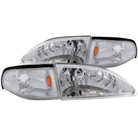 Anzo 121262 - Crystal Headlights w/ Corner Lights (Chrome Housing, Clear Lens)