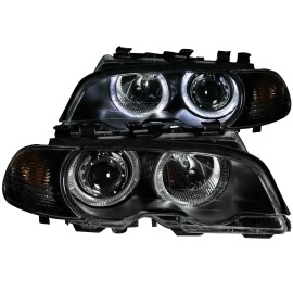 Anzo 121269 - Projector Halo Headlights w/ Corner Lights (Black Housing, Clear Lens)