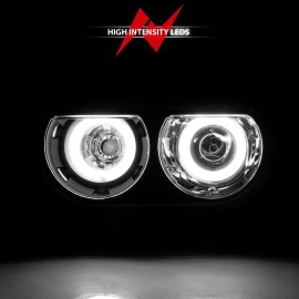 Anzo 121308 - Projector Headlights w/ RX Halo (Black Housing, Clear Lens)